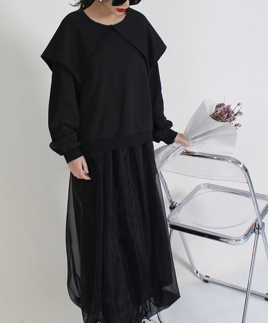 Cape Collar Sweatshirt