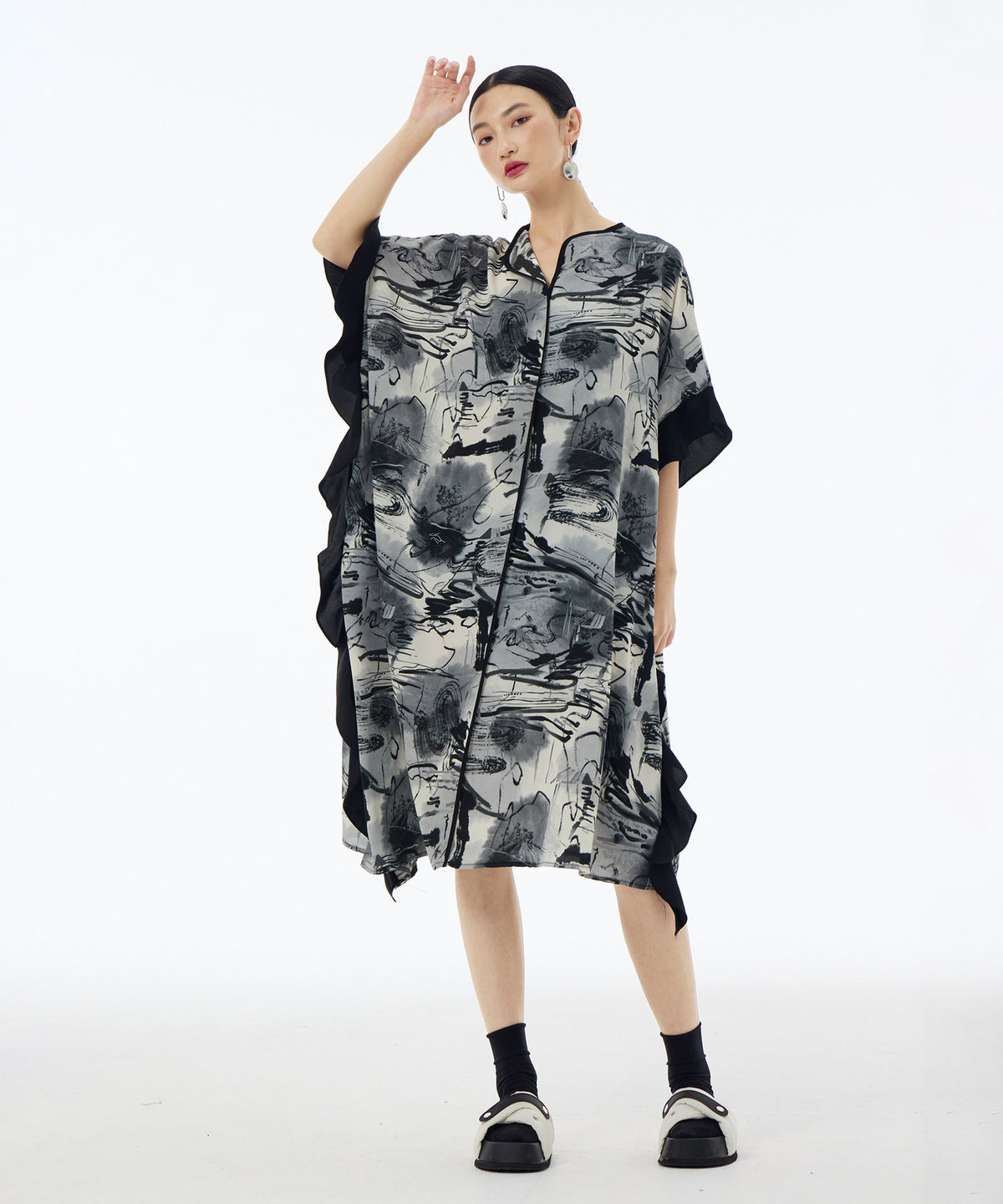 Brushwave Flow Dress