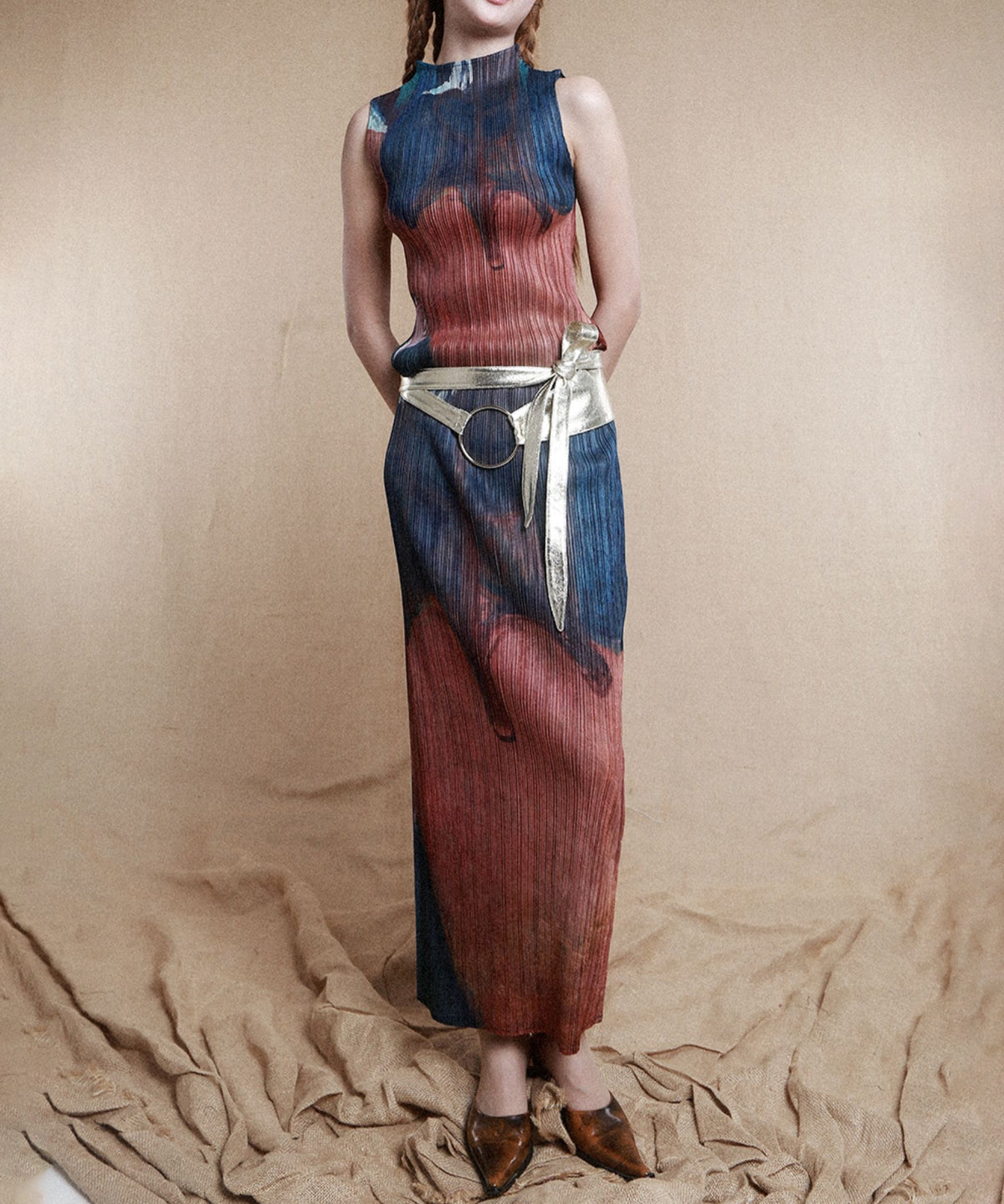 Pleated Art Top