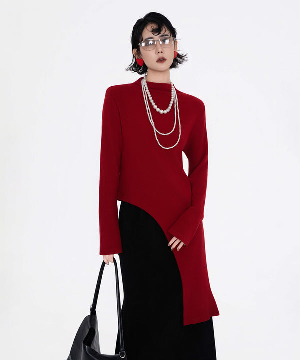 Curve Edge Knit Top