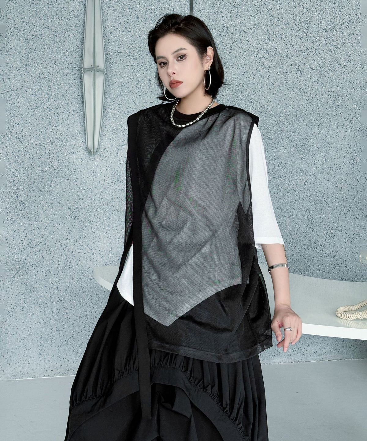 Mesh Layered Vest
