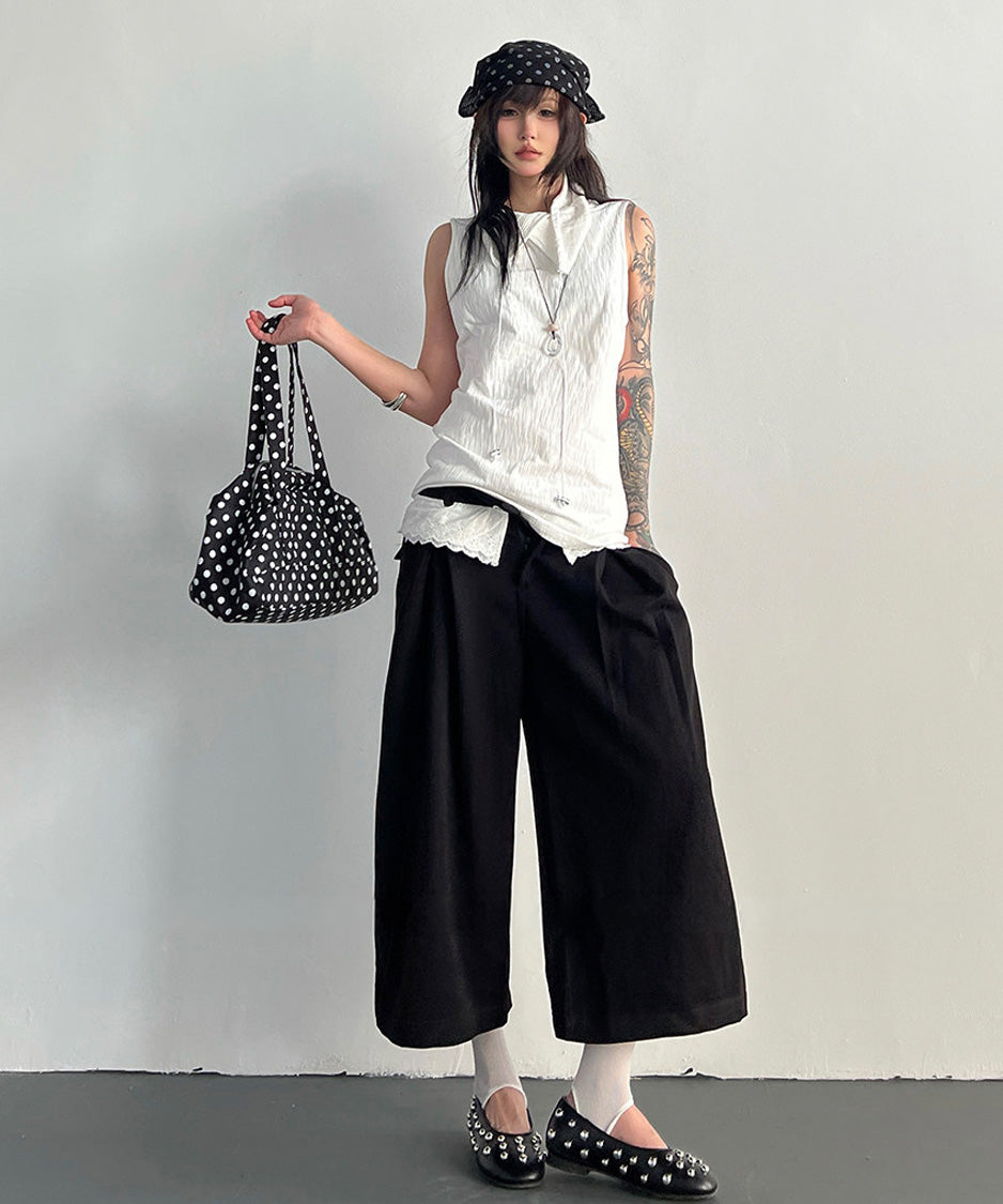 Ripple Collar Top