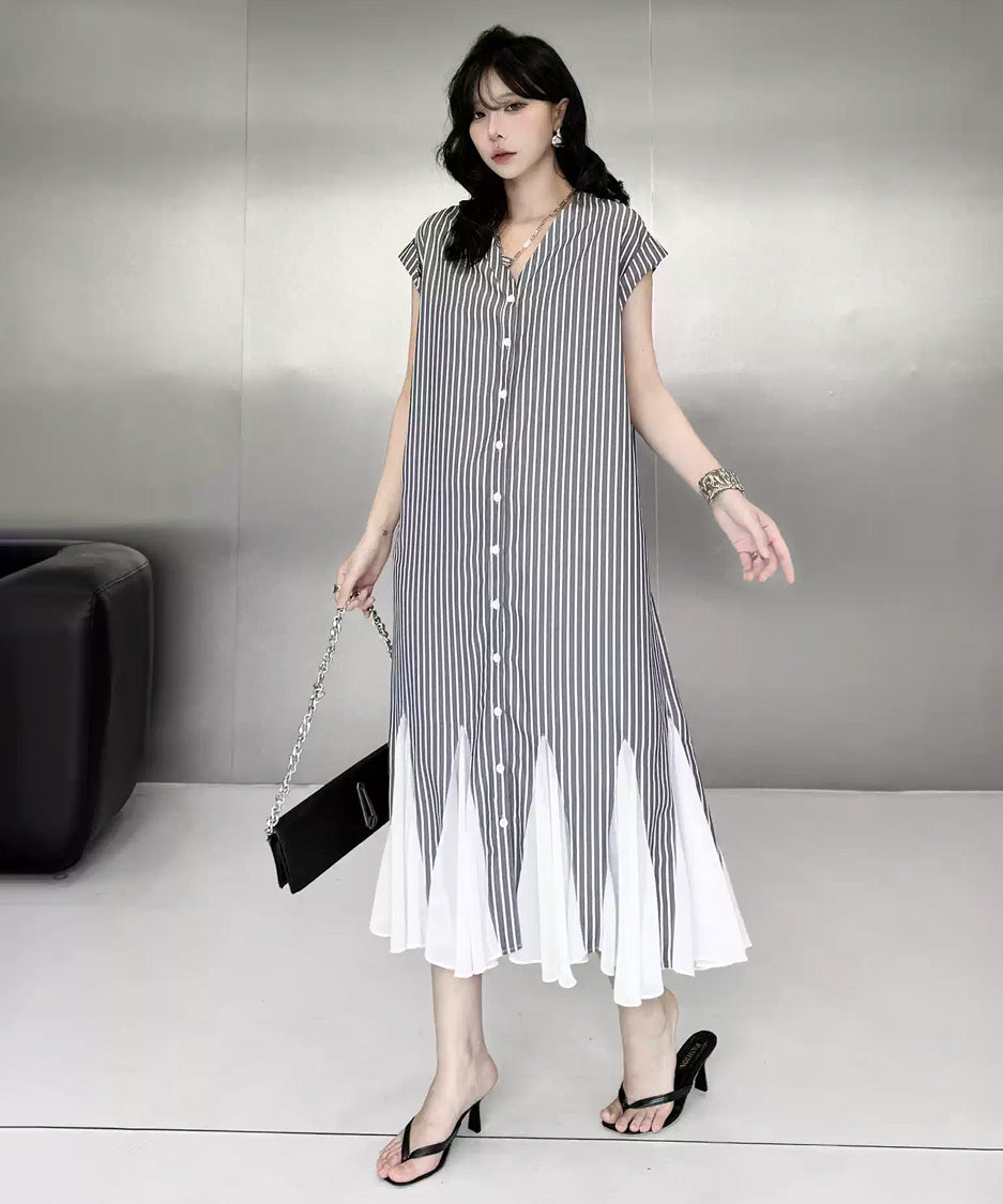 Stripe Veil Dress