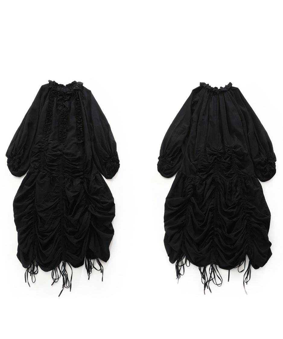 Draw Shirring Dress