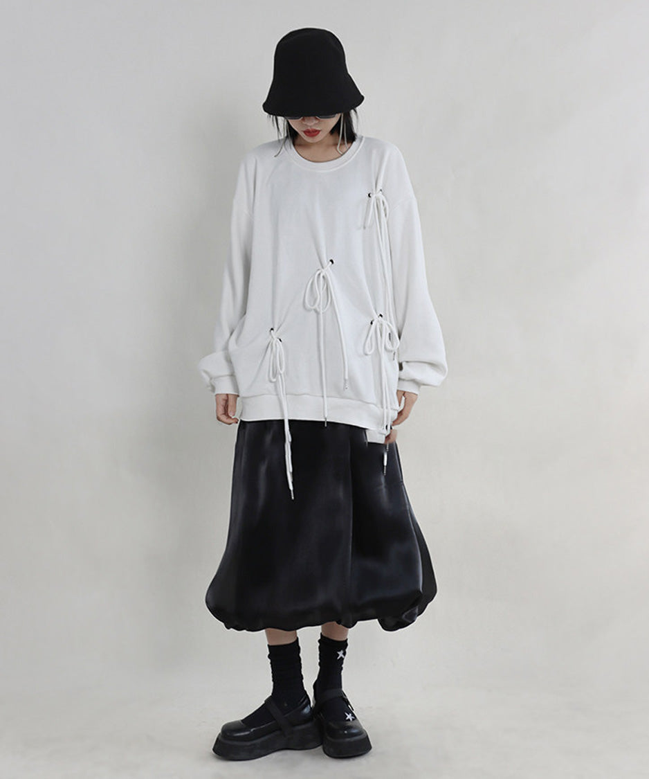 Ribbon Cord Sweatshirt