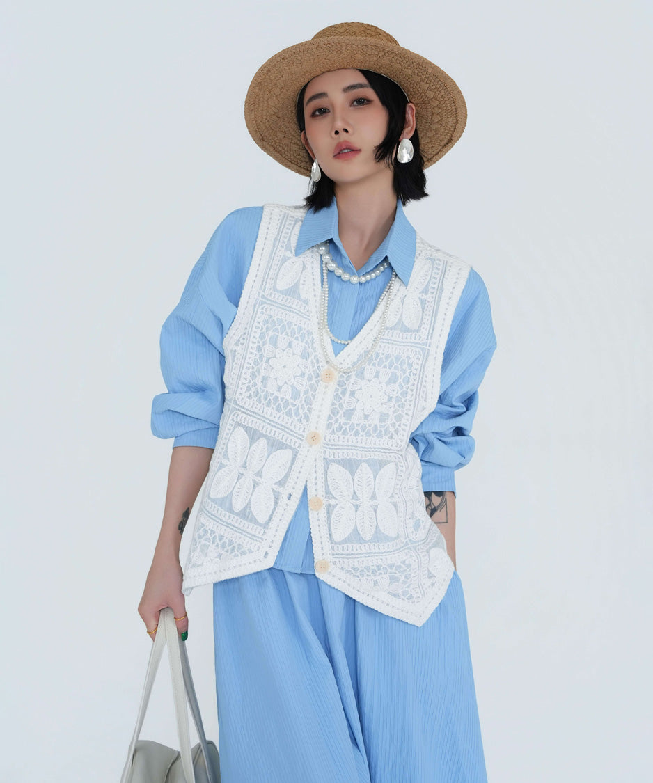 Soft Line Blouse＆Skirt Co-ord