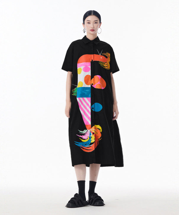 Color Parade Shirt Dress