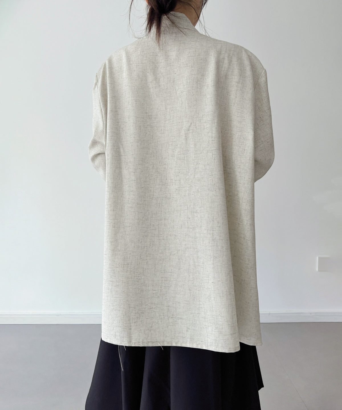 Draped Button Front Top