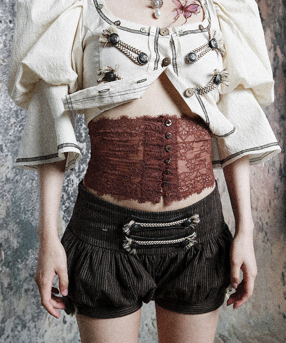 Lace Veil Waist Belt