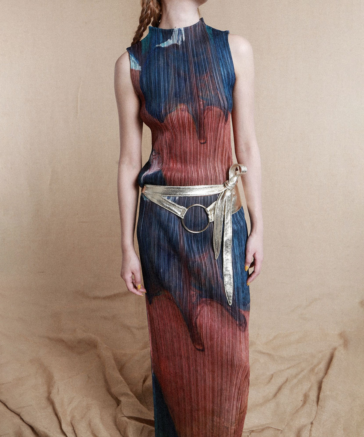Pleated Art Top
