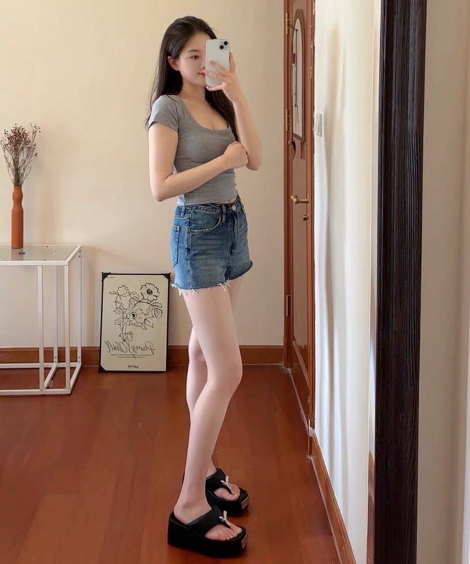 Metal Flow Platform Sandal