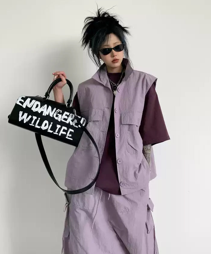Utility Vest & Cargo Maxi Skirt