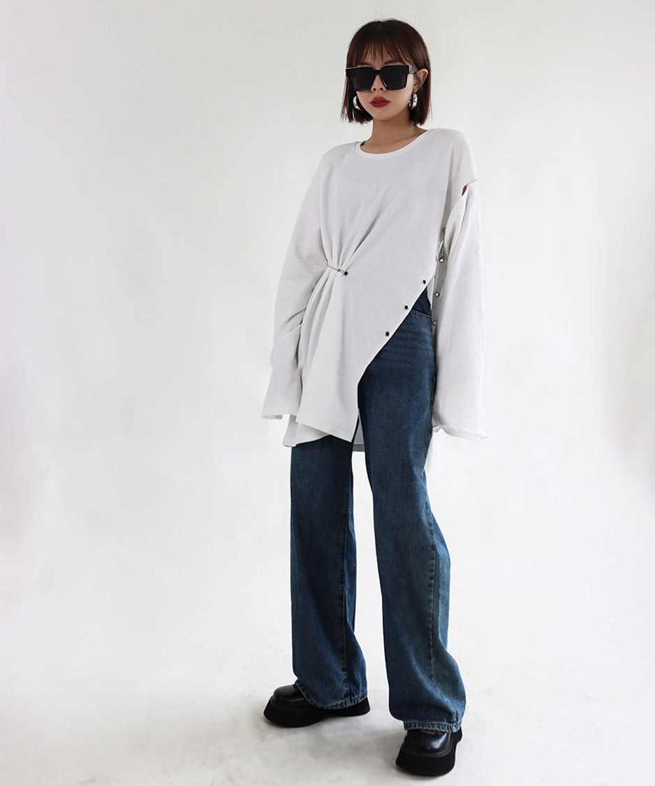 Cutout Pin Sweatshirt