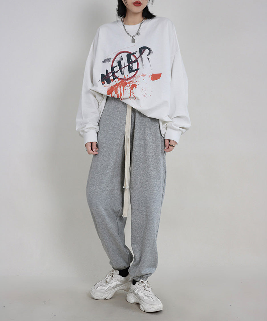 Long Cord Balloon Joggers