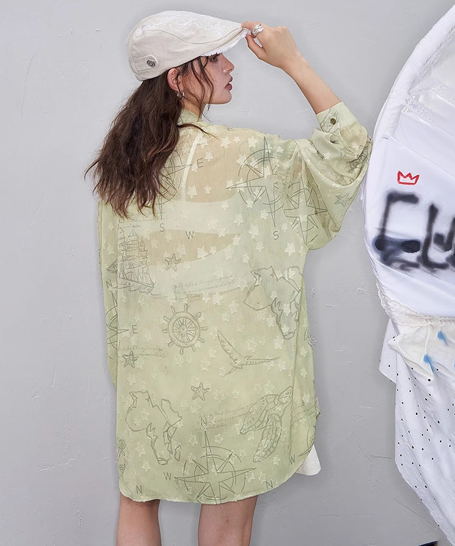 Sail Map Blouse