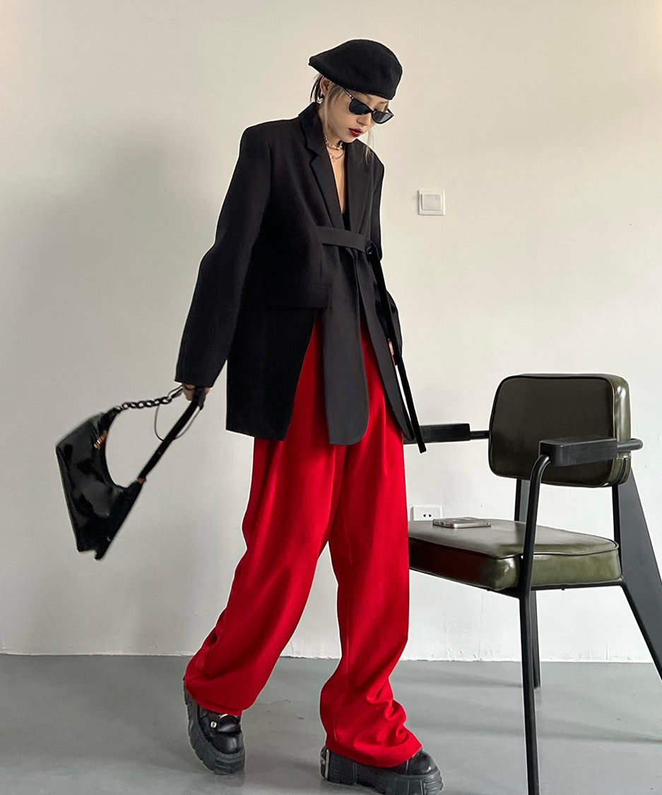 Structured Strap Tailored Jacket
