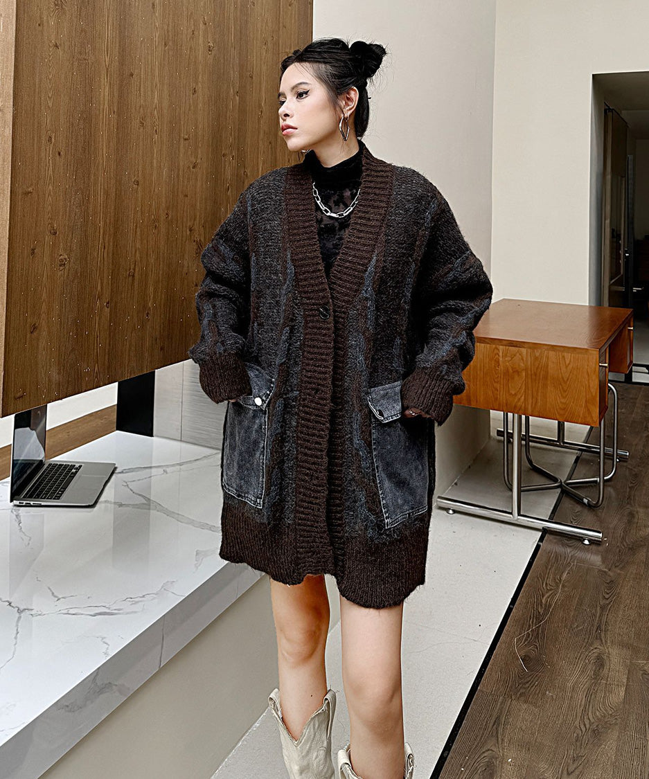 Contour Pocket Knit Cardigan