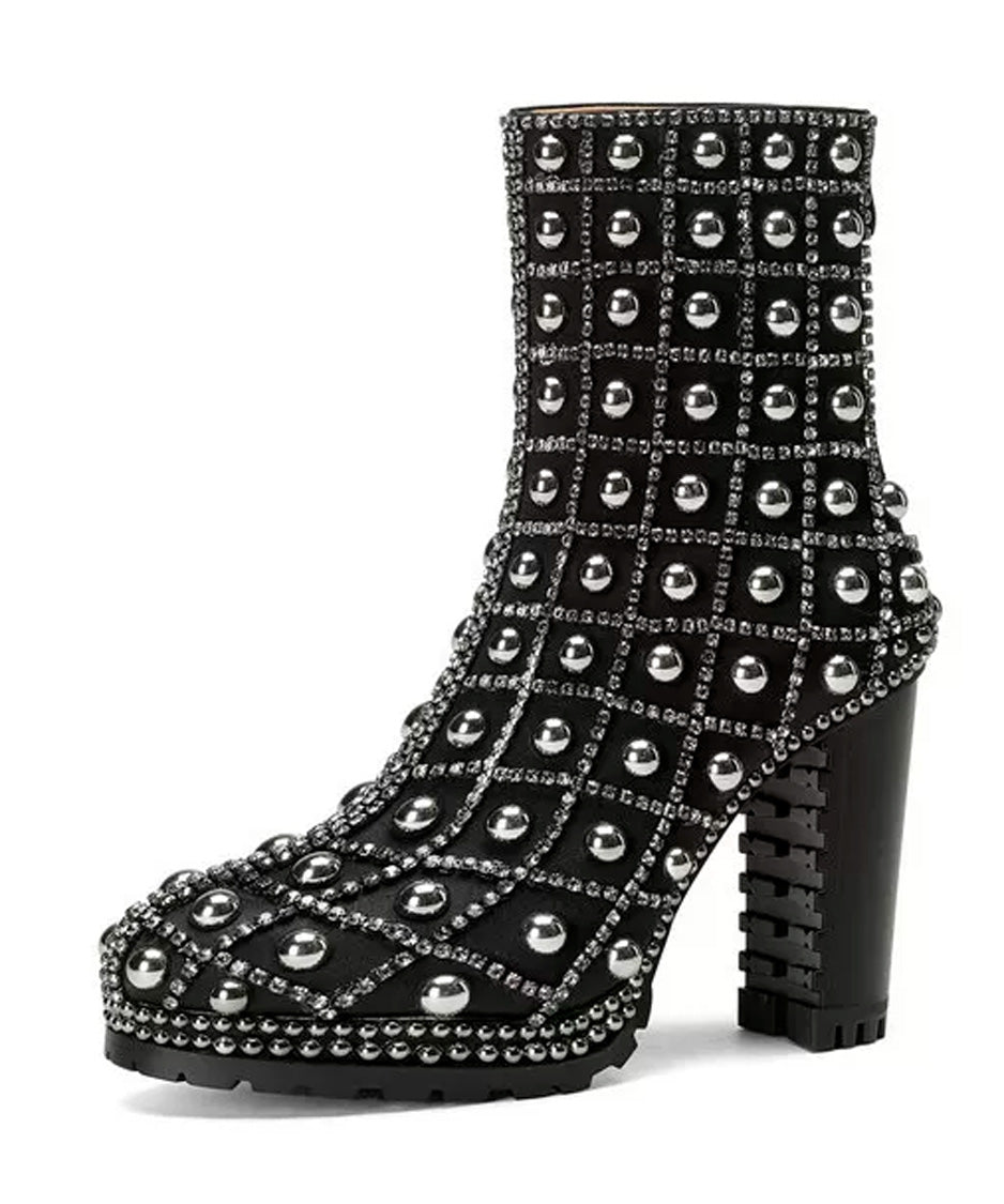 Crystal Grid Platform Boots