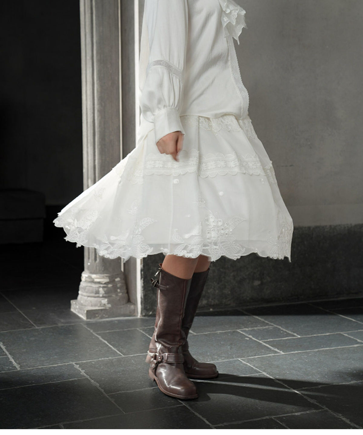 Aviary Embroidered Skirt