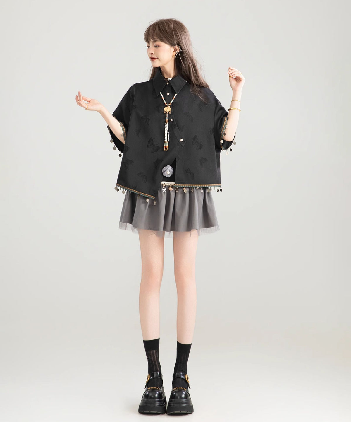 Papillon Dangle Blouse