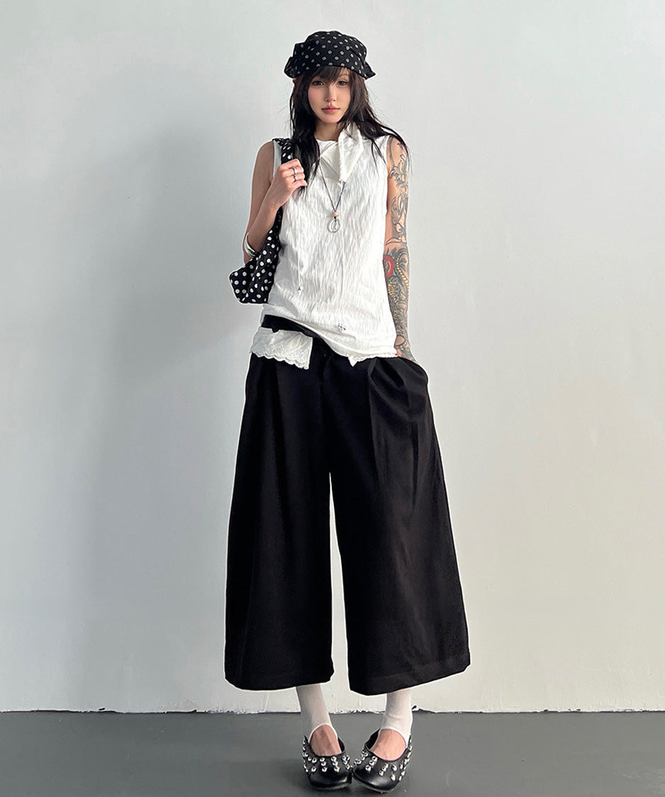Ripple Collar Top