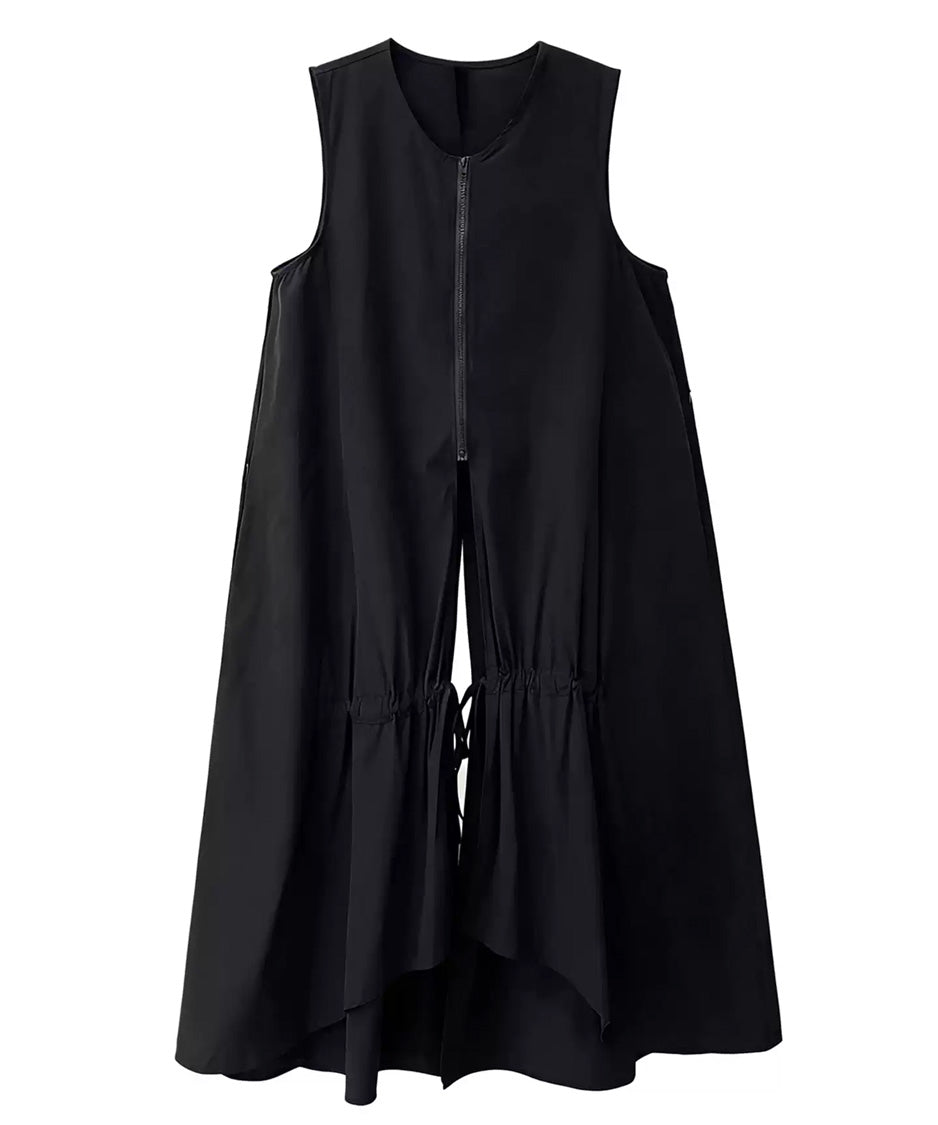 Zip Front Volume Layered Vest