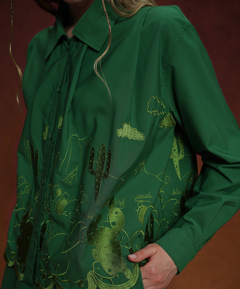 Cactus Embroidery Series