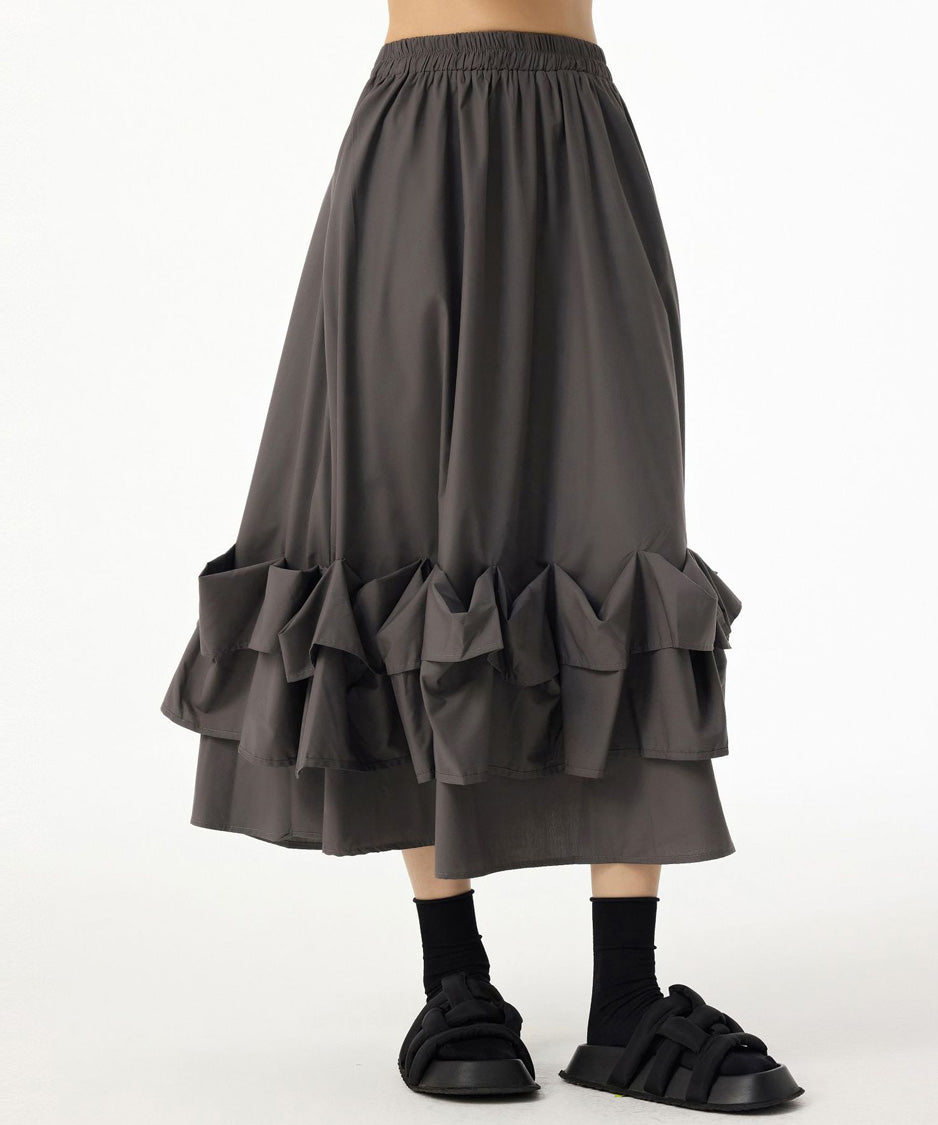 Frill Curve Skirt