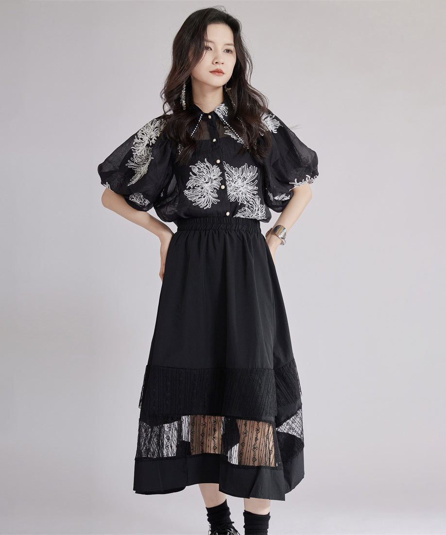 Floral Sheer Blouse