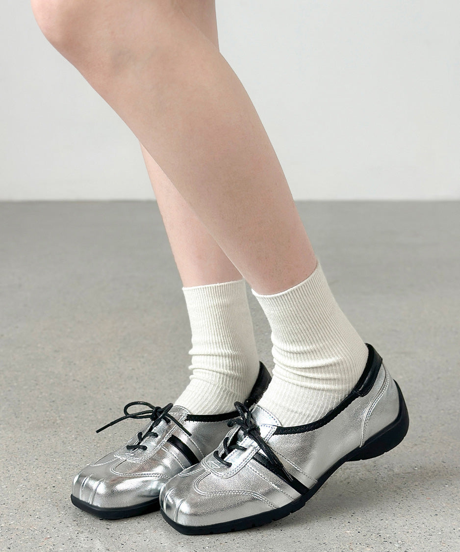 Sculpted Lace Up Shoes
