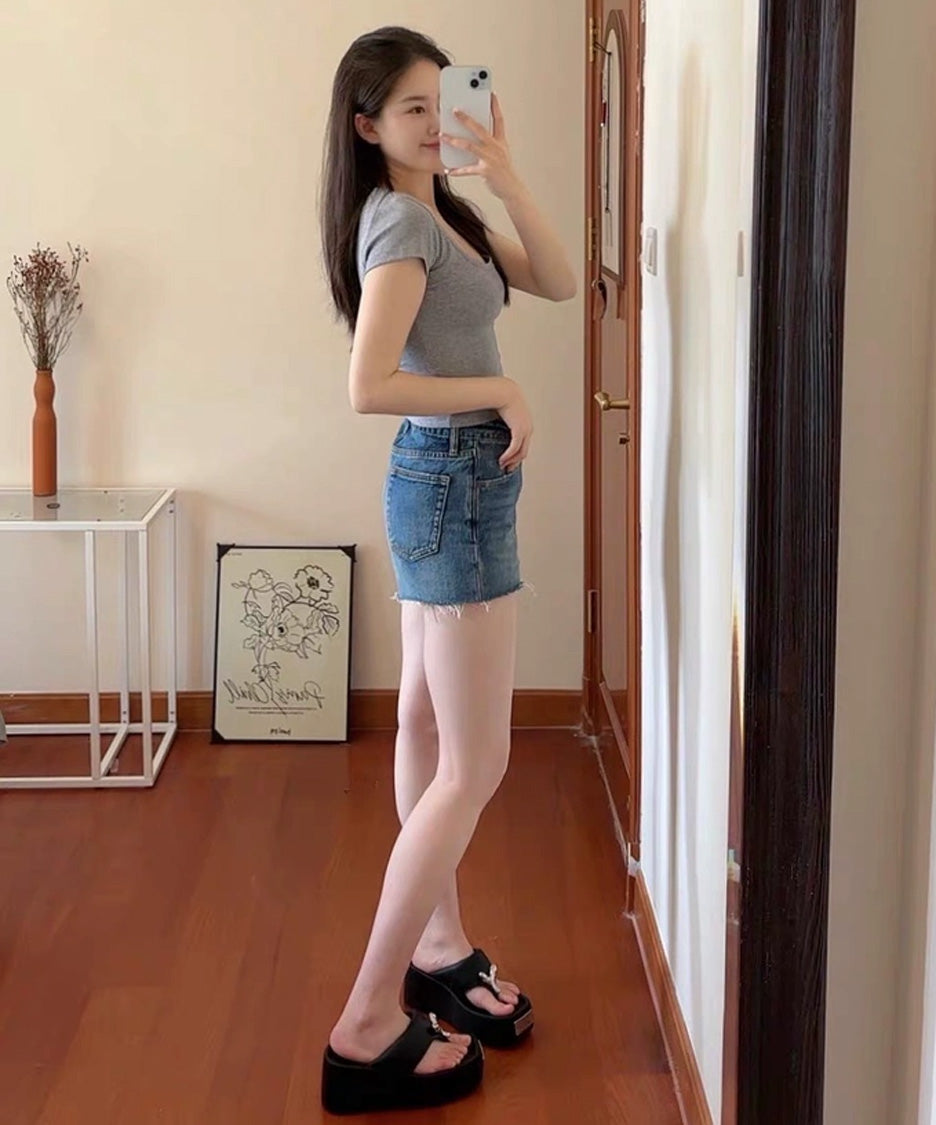 Metal Flow Platform Sandal