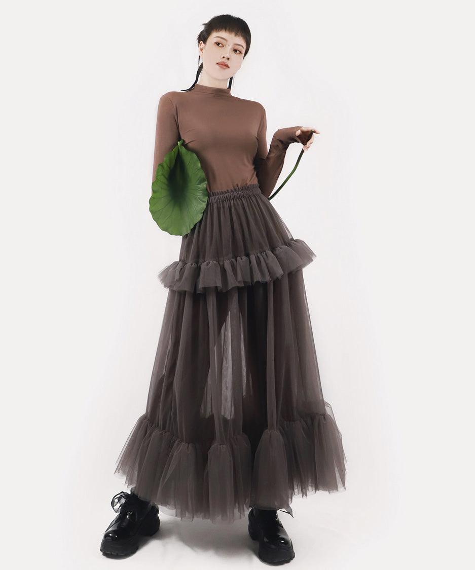 Halo Tier Ruffle Skirt