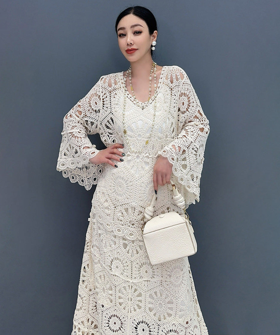 Lace Flow Top＆Skirt Co-ord