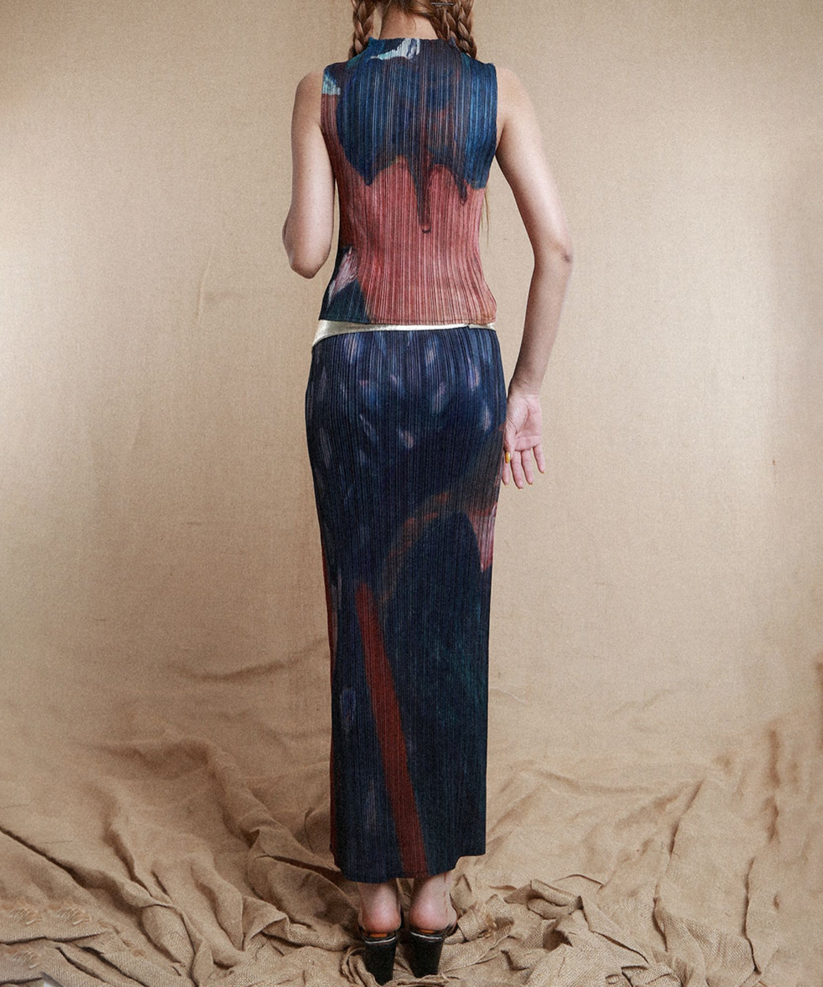 Pleated Art Top