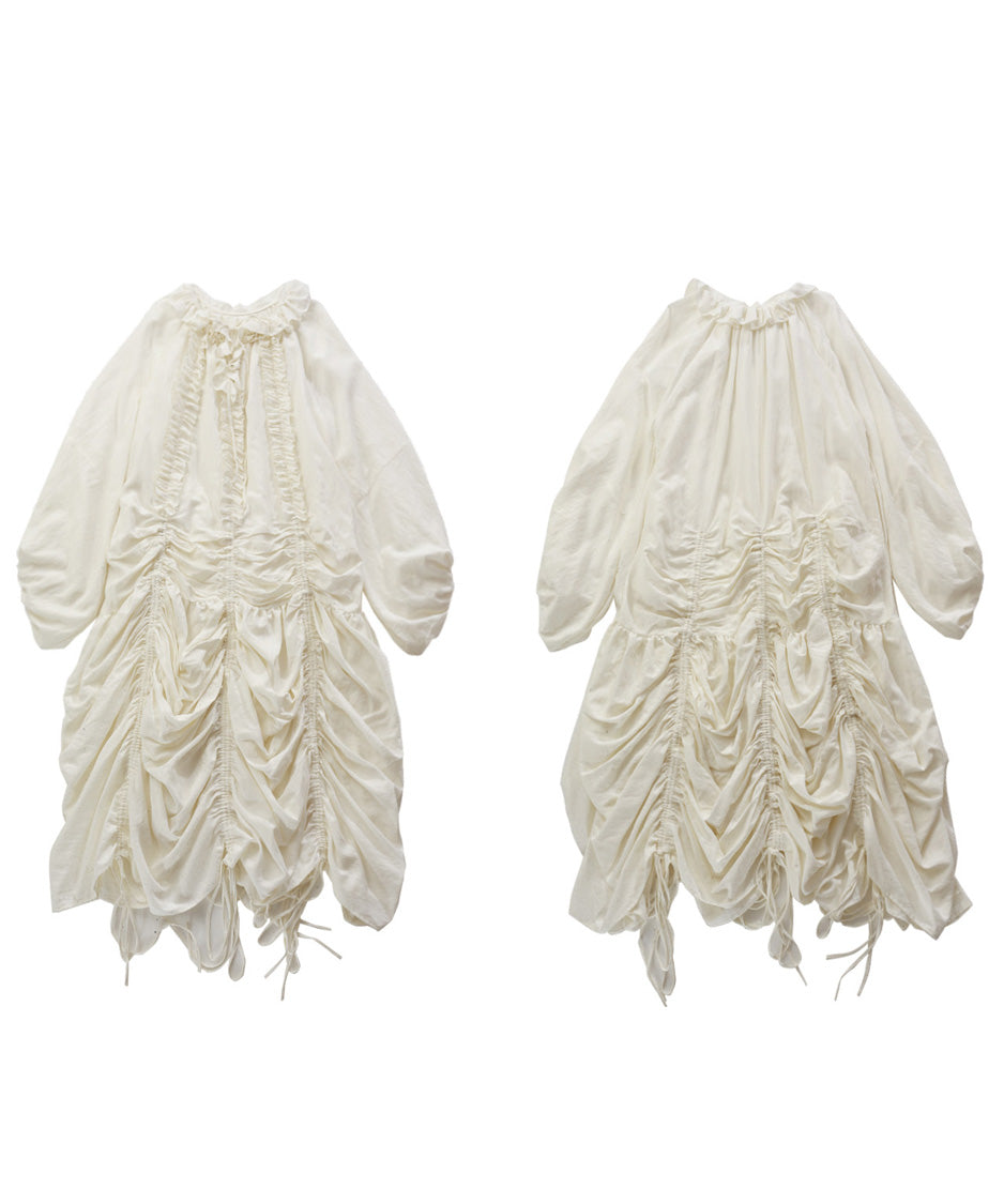 Draw Shirring Dress