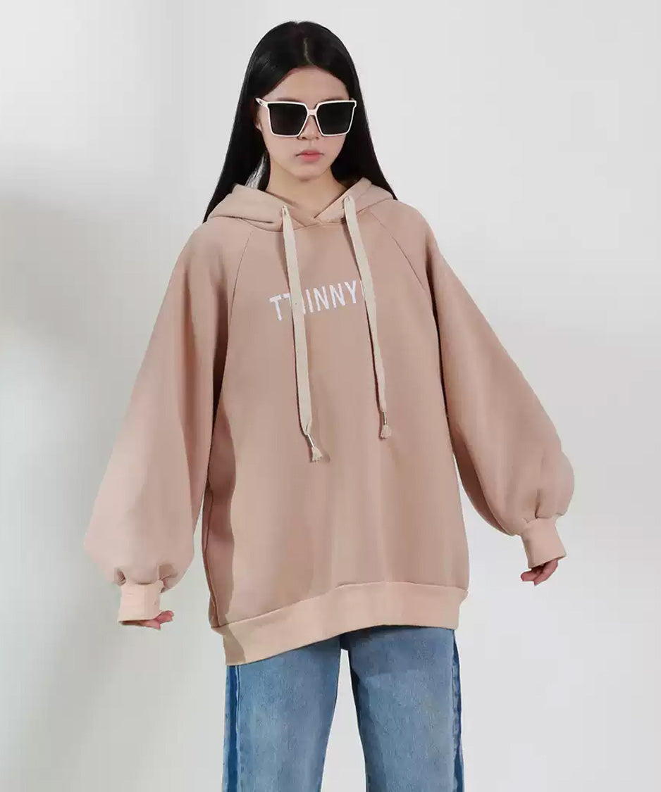 Soft Letter Oversized Hoodie