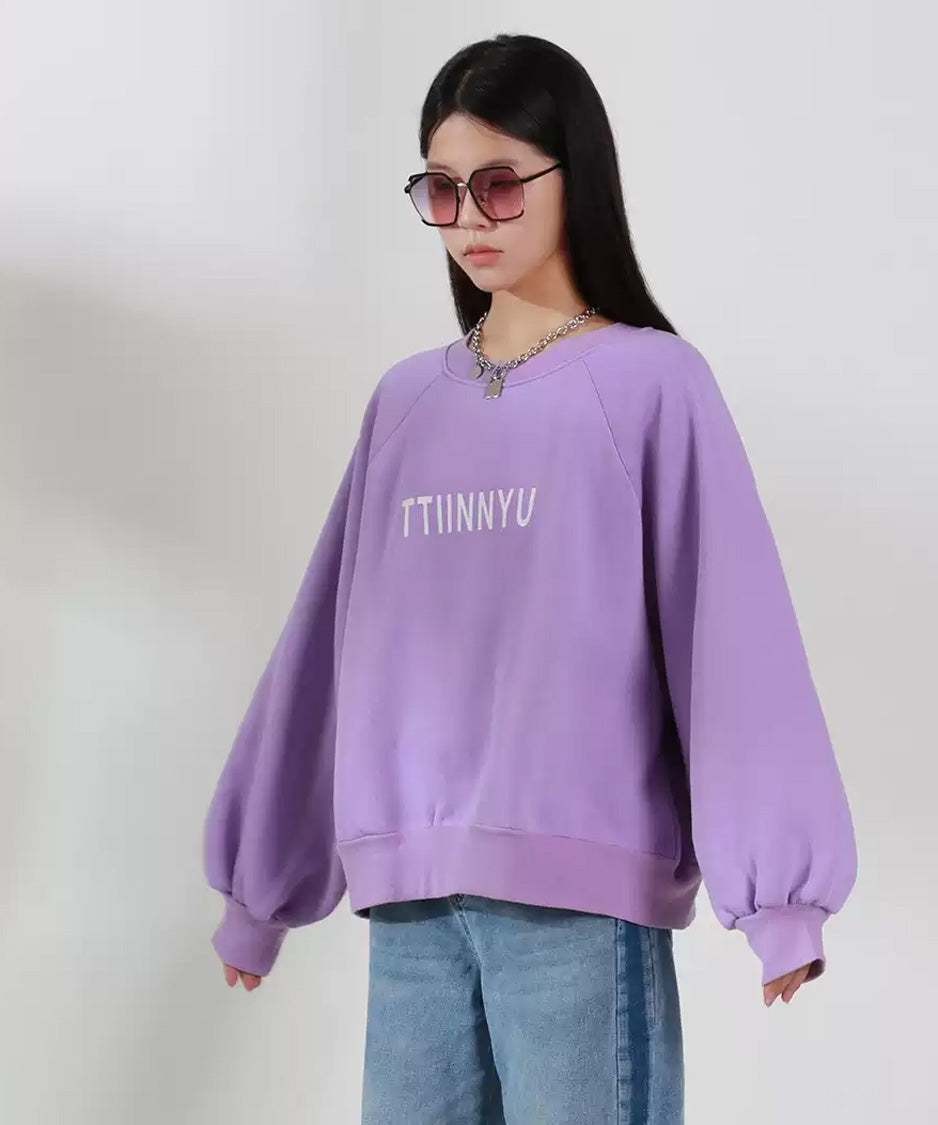 Soft Letter Volume Sweatshirt