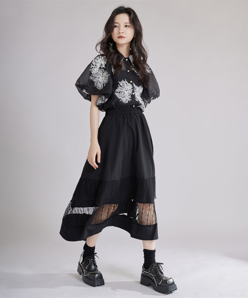 Floral Sheer Blouse