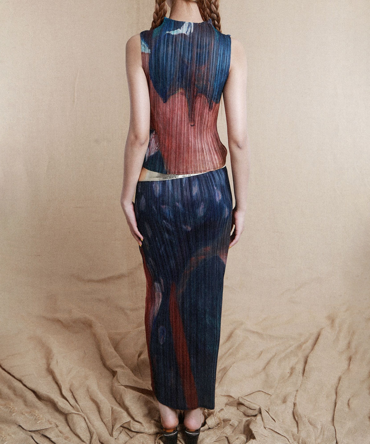 Pleated Art Top