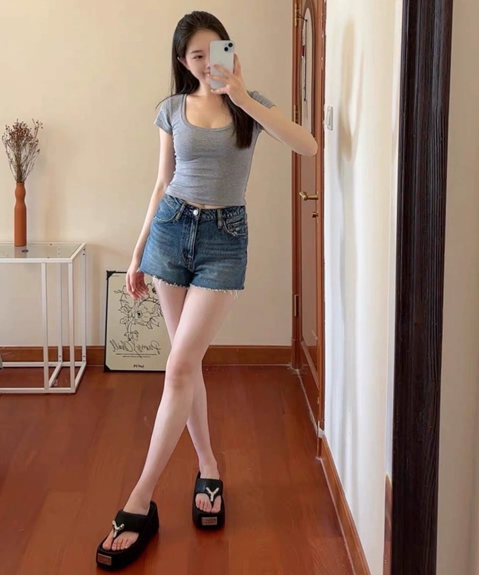 Metal Flow Platform Sandal