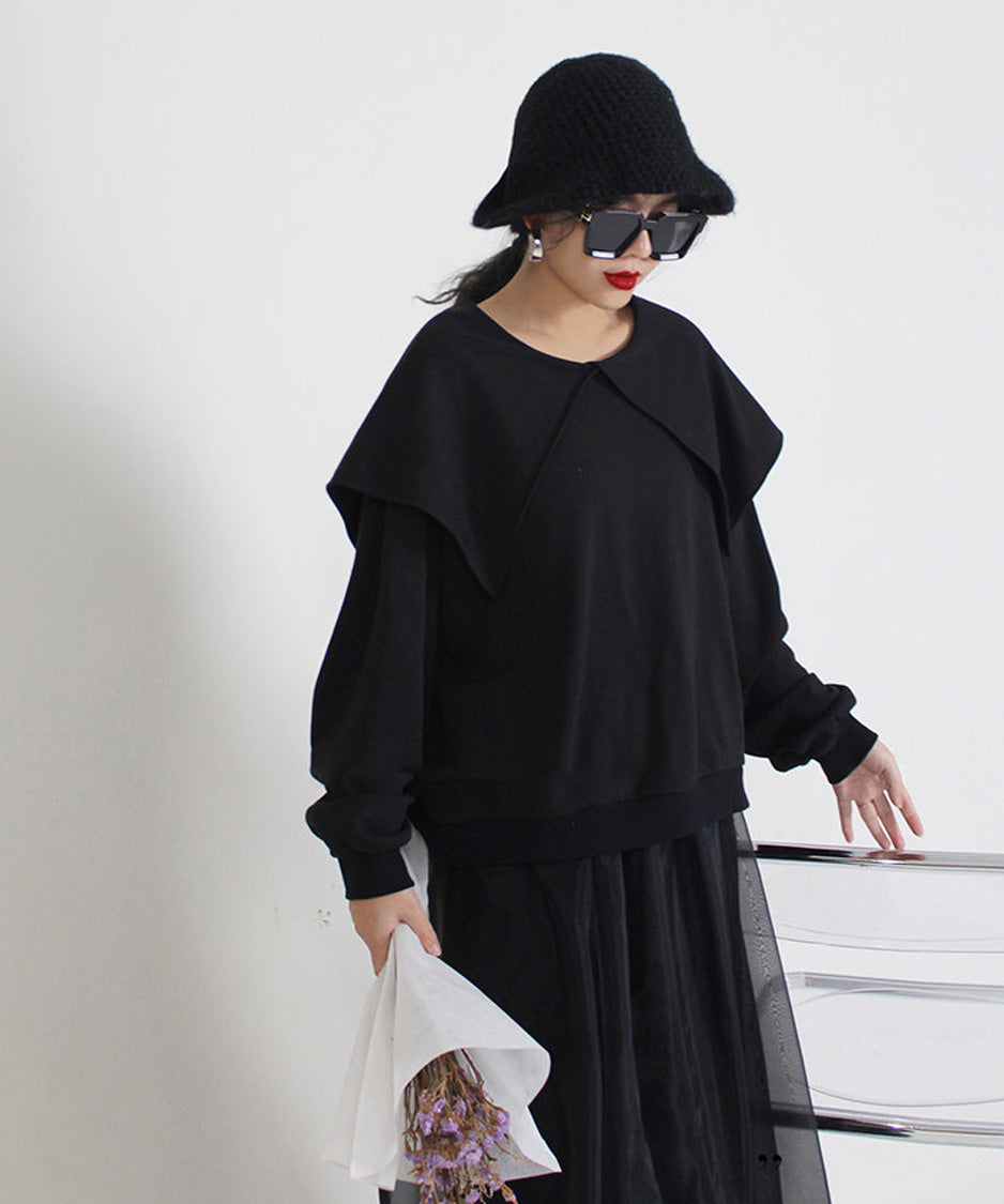Cape Collar Sweatshirt