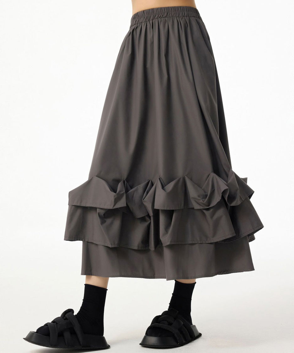 Frill Curve Skirt