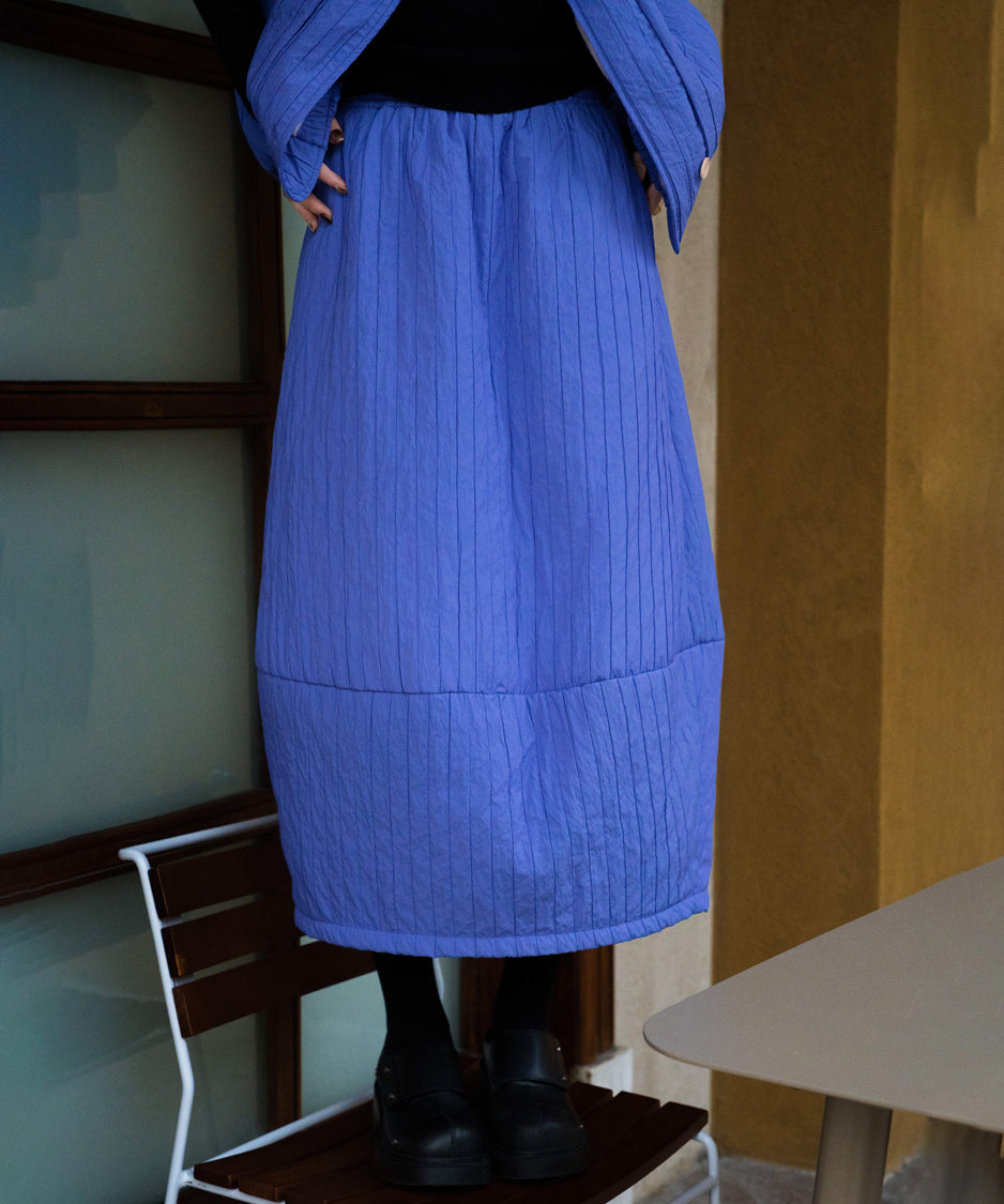 Quilted Volume Vest＆ Skirt Co-ord