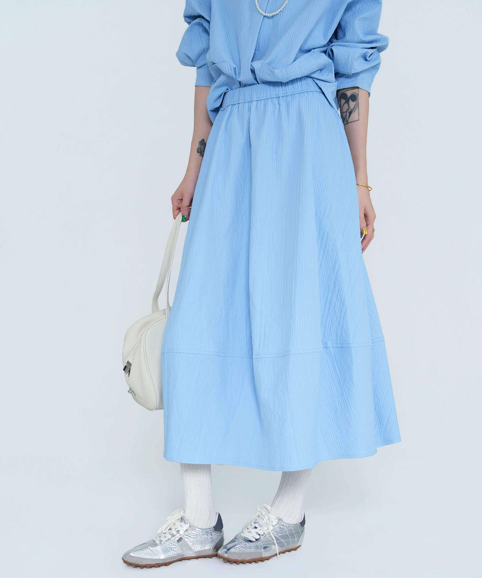 Soft Line Blouse＆Skirt Co-ord