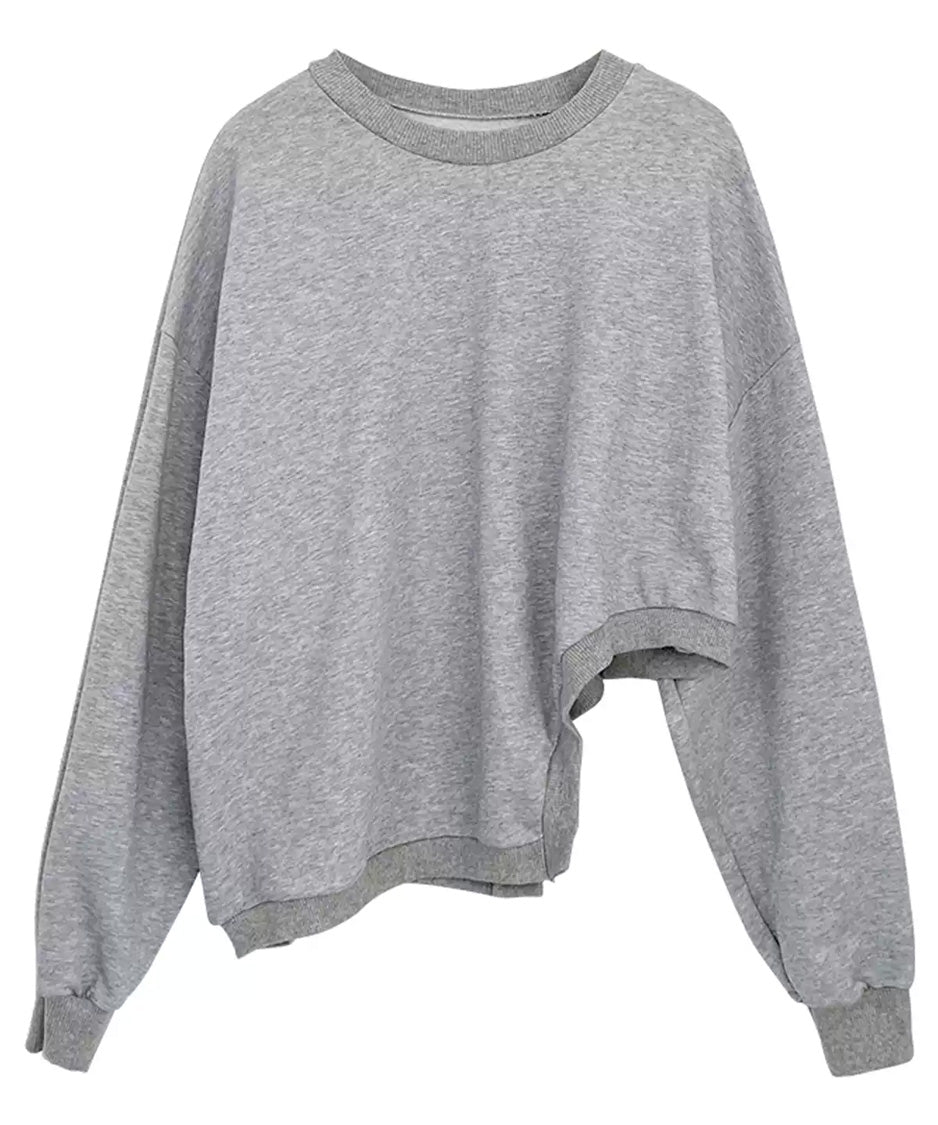 Asymmetric Hem Sweatshirt