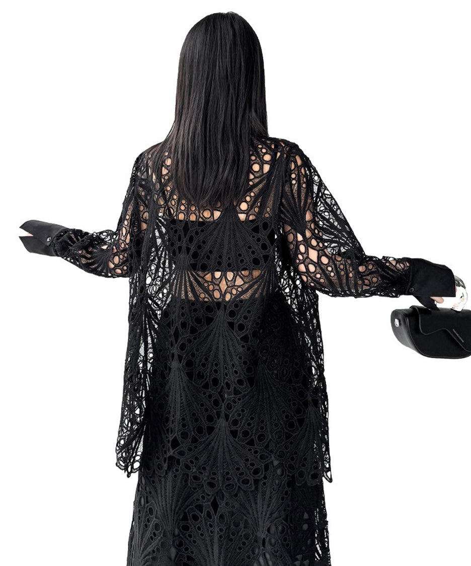 Lace Layer Blouse＆Skirt Co-ord