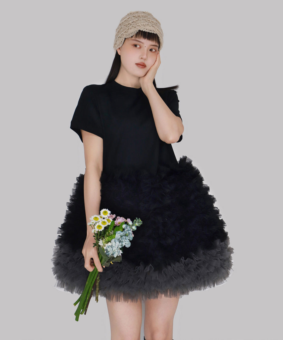 Cloud Ruffle Dress