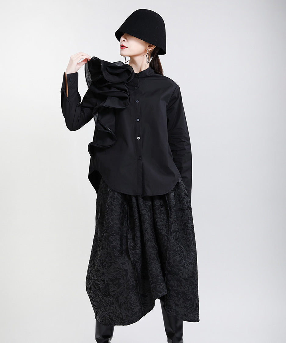 Layered Frill Accent Shirt