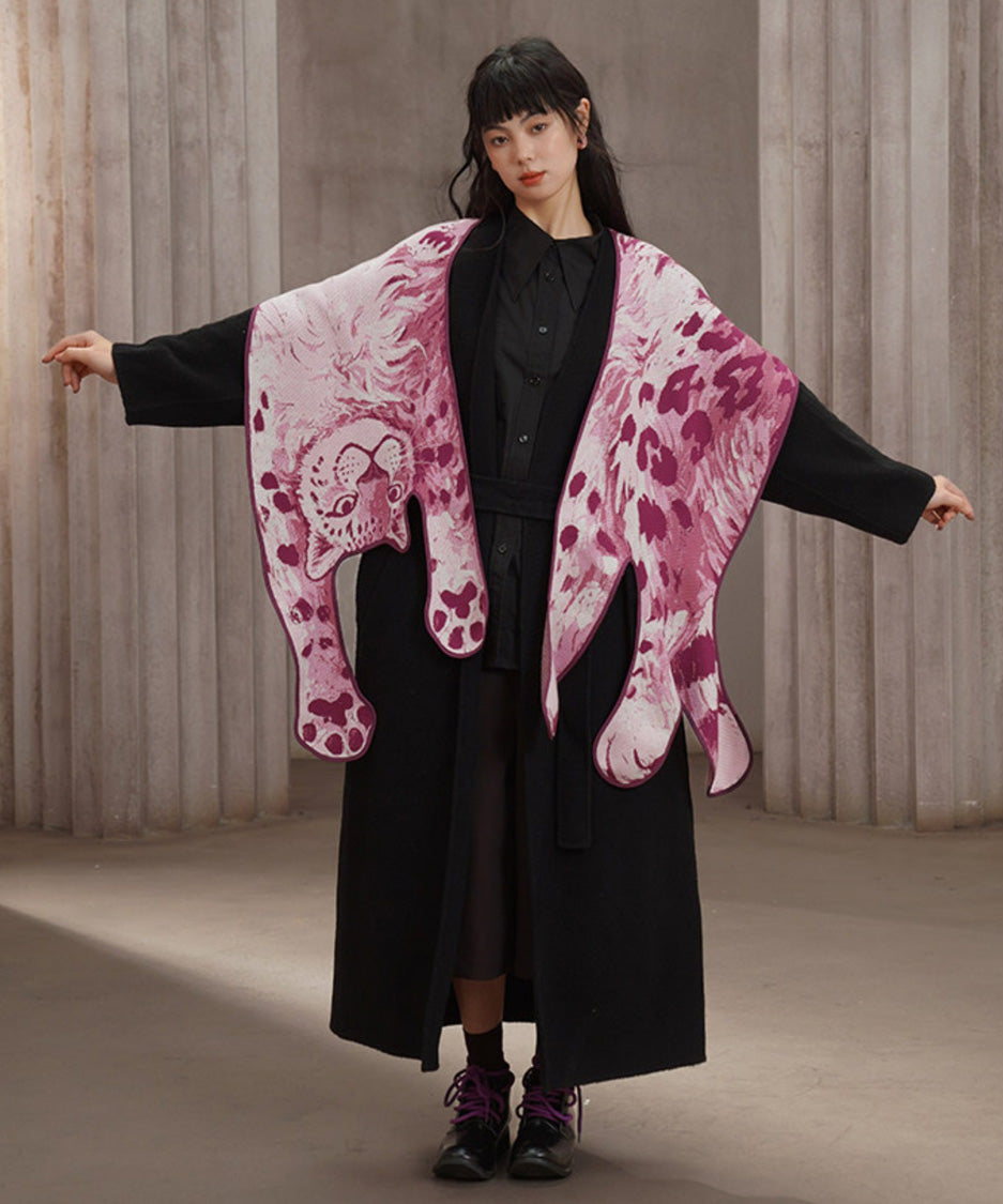 Leopard Art Knit Stole