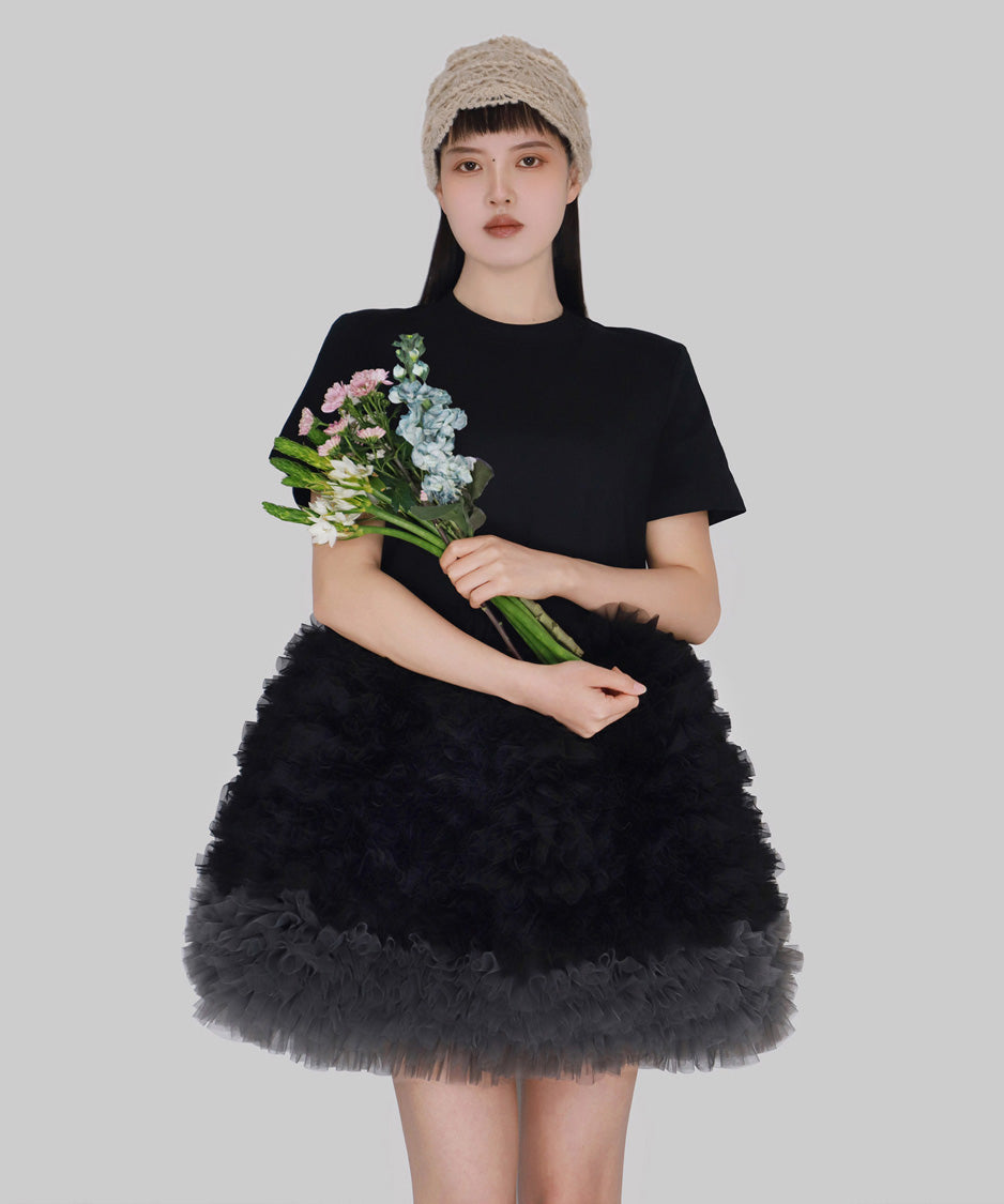 Cloud Ruffle Dress